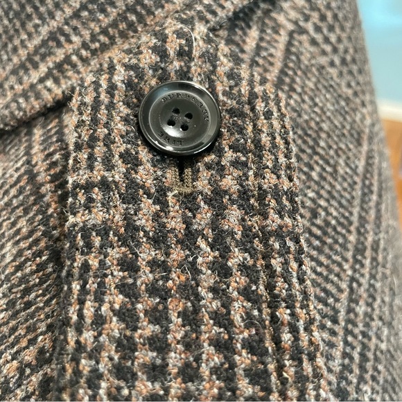 Burberry Brit Wool Blend Glen Check Bomber Jacket Authentic Women’s Size 14 - Picture 9 of 12
